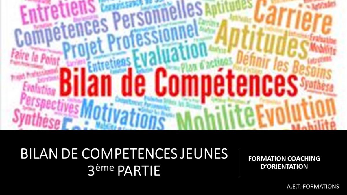 3ème partie Bilan compétences