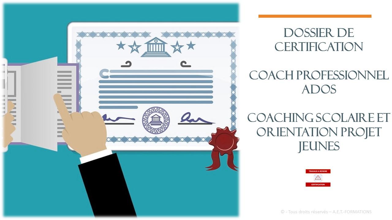 CERTIF ADOS COACH SCOL ORIENT JEUNES 2024